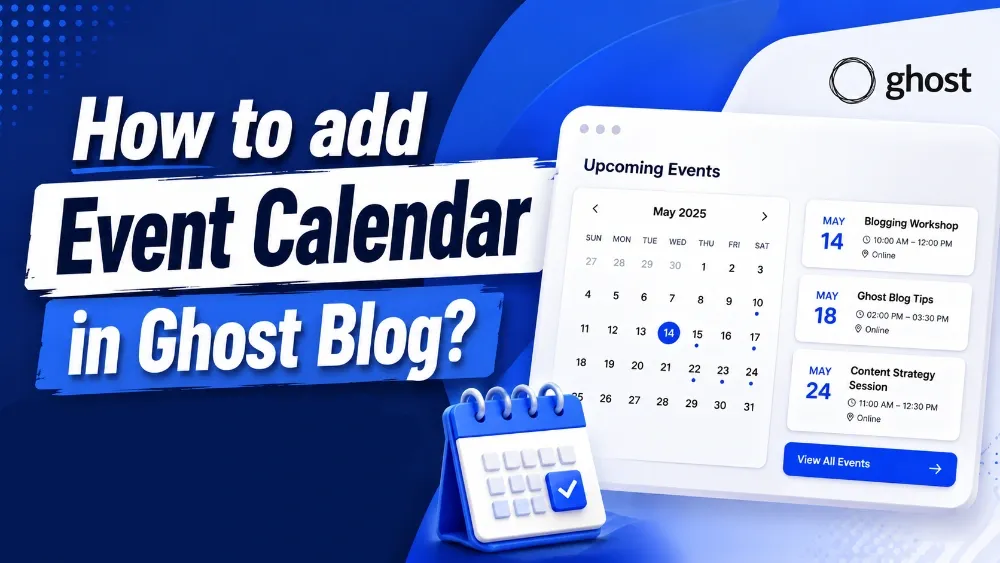 How to add Event Calendar in Ghost Blog?