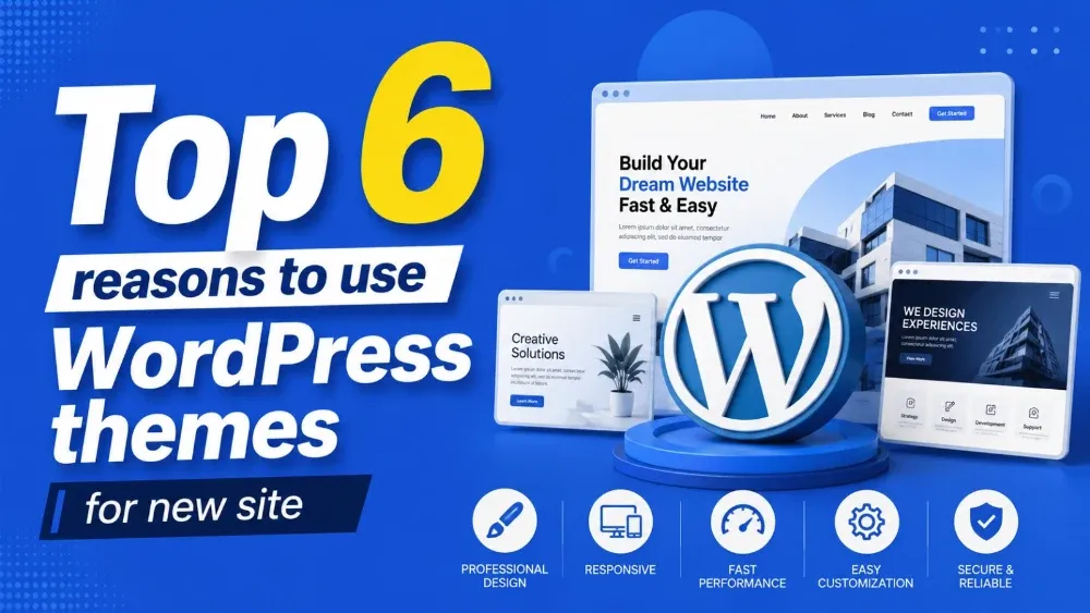 Top 6 reasons to use WordPress themes for new site