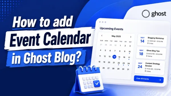 How to add Event Calendar in Ghost Blog?