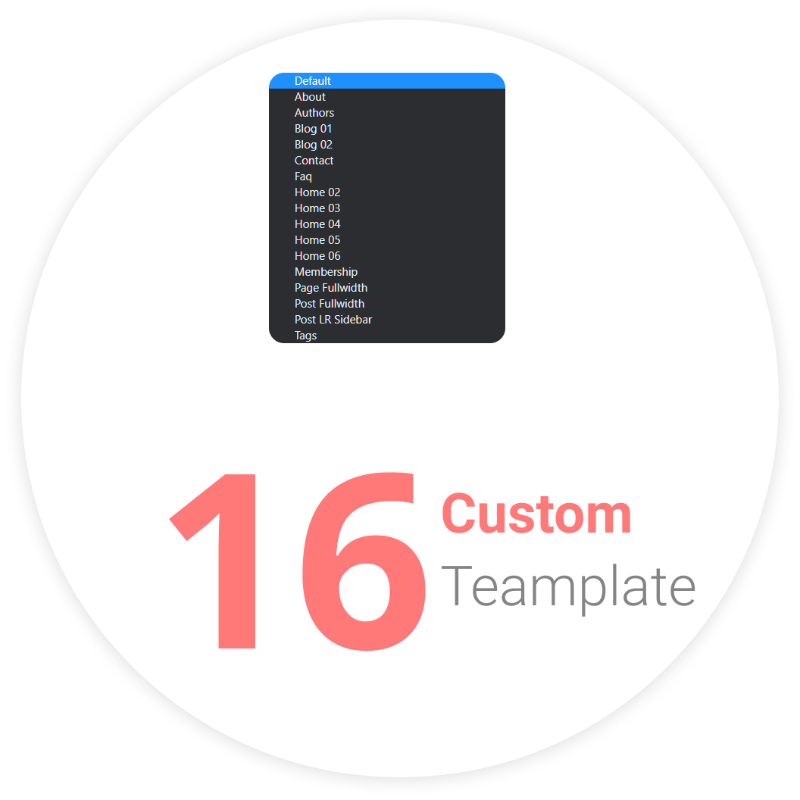 16 Custom Templates