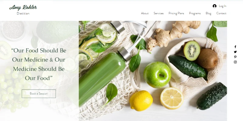 amy kohler wix blog templates