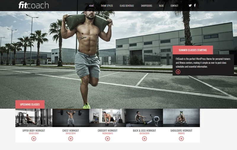 Gym, Fitness WordPress Theme