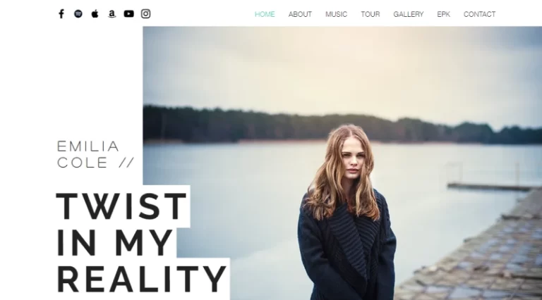 wix personal blog template