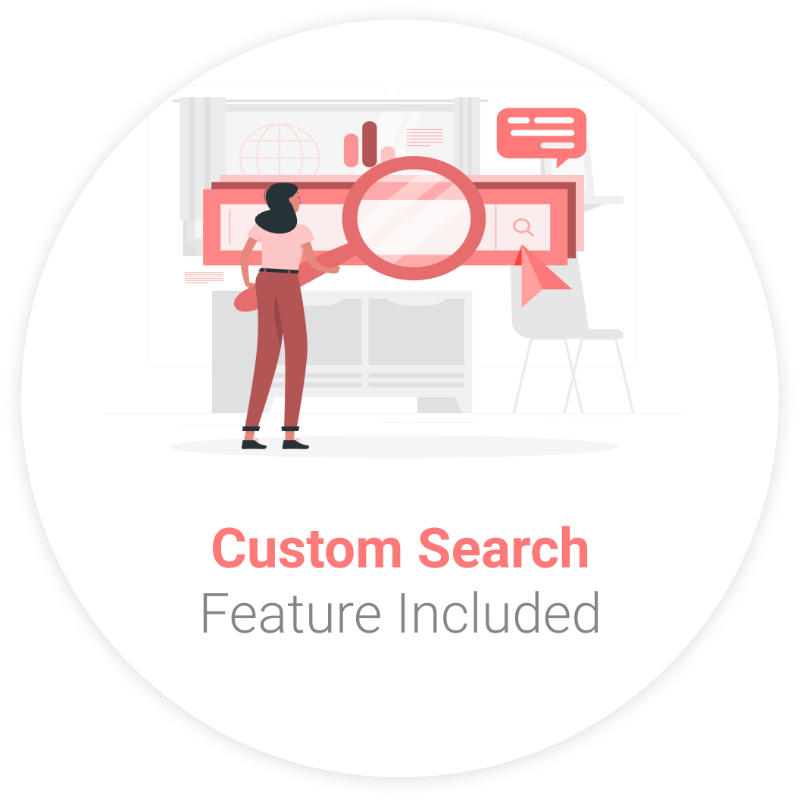 Custom Search Functionality