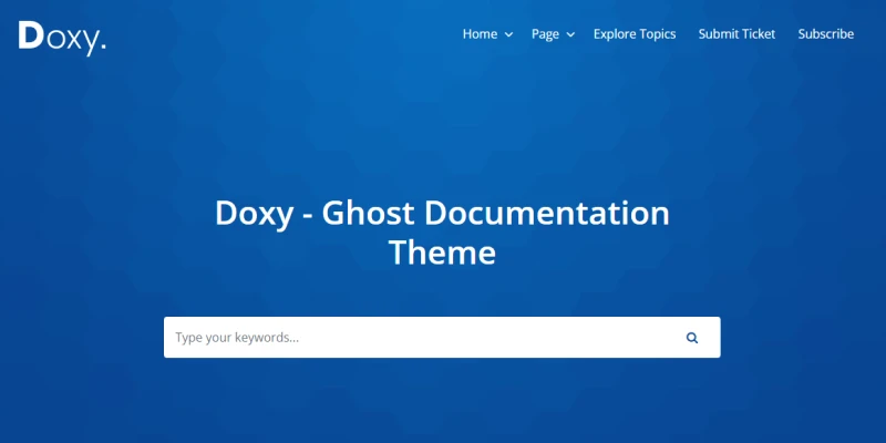 doxy resources and
directory ghost theme