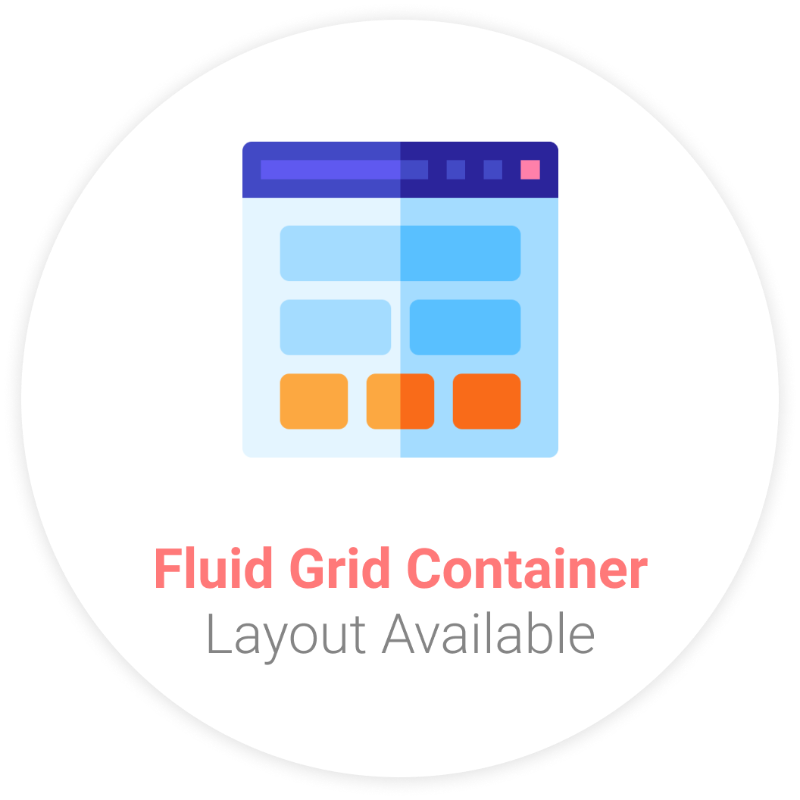 Fluid Grid Container Layout Available