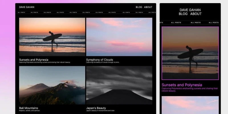 framer photography website template