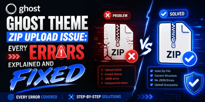 Ghost Theme Zip Upload Issue: Every Error Explained and Fixed