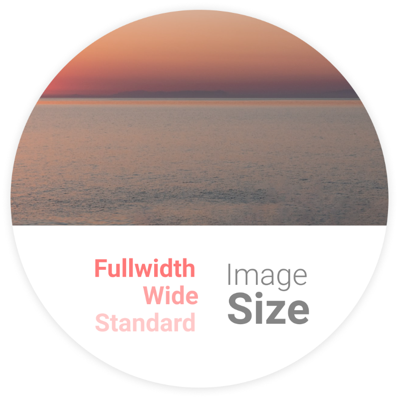 Fullwidth / Wide, Standard Size Images