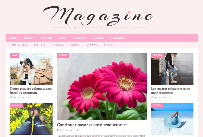 magazine website template