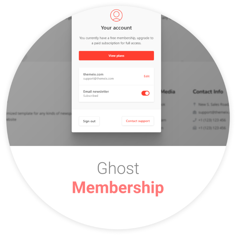 Ghost Portal For Membership