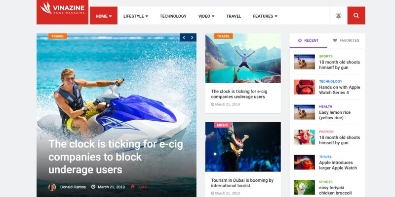 news and magazine html template