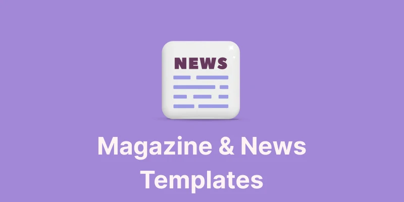 Best Magazine & News Website Templates For 2025