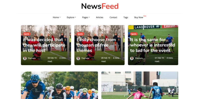 newsfeed jekyll news magazine theme