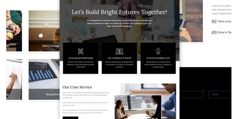 Accounting Firm Divi Layout Free
