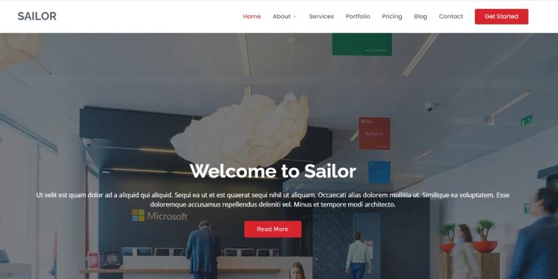 Sailor Free HTML Template