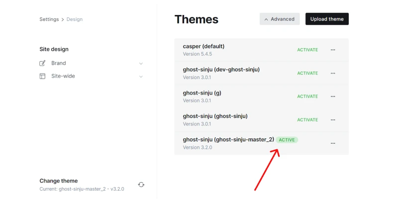 active ghost themes