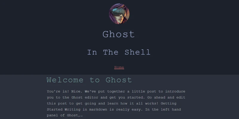 shell best free ghost theme