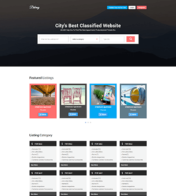 bikroy html5 site template full preview new Themeix