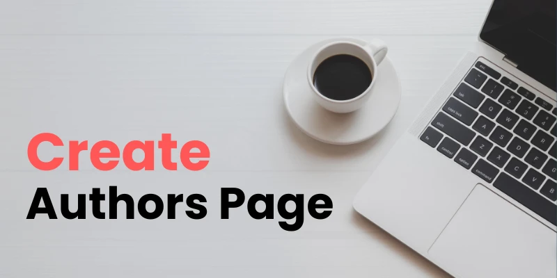 create authors page