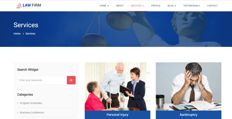 Law Firm HTML5 template