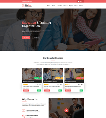 eduzone responsive html5 site template for education website 2 Themeix