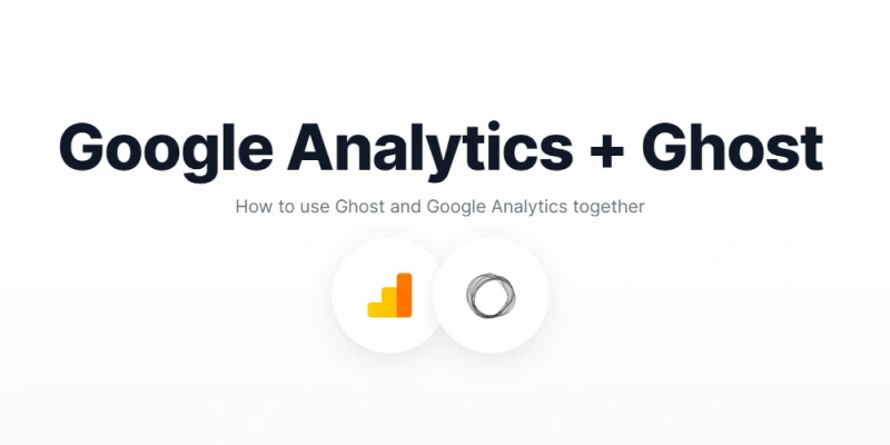 set up google analytics with ghost