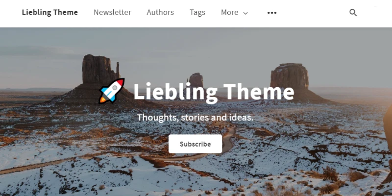 liebling ghost newsletter theme free