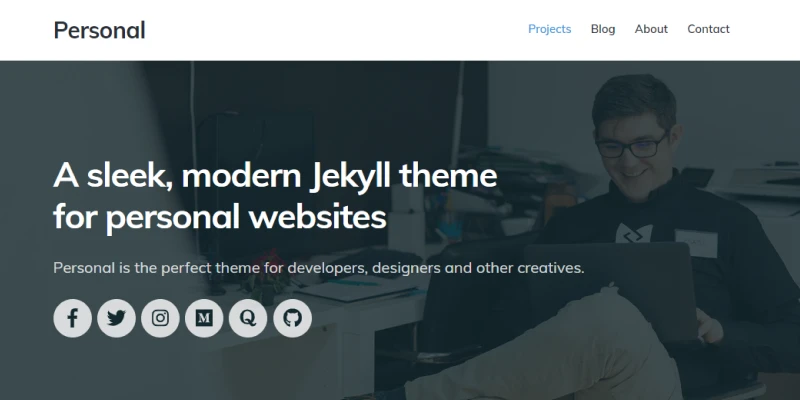personal jekyll template for personal blog
