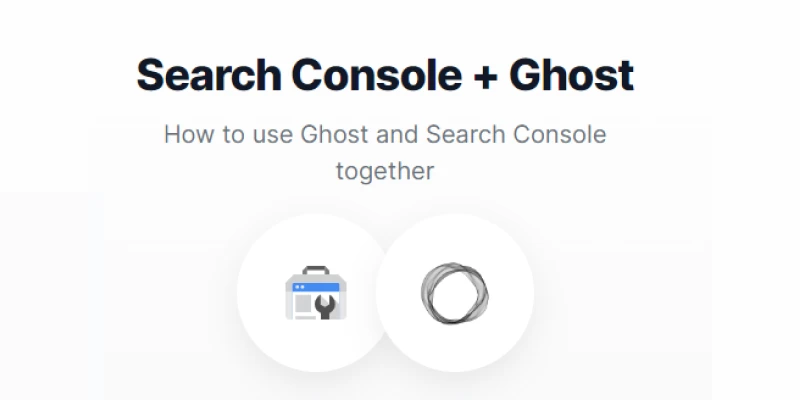 search console with ghost